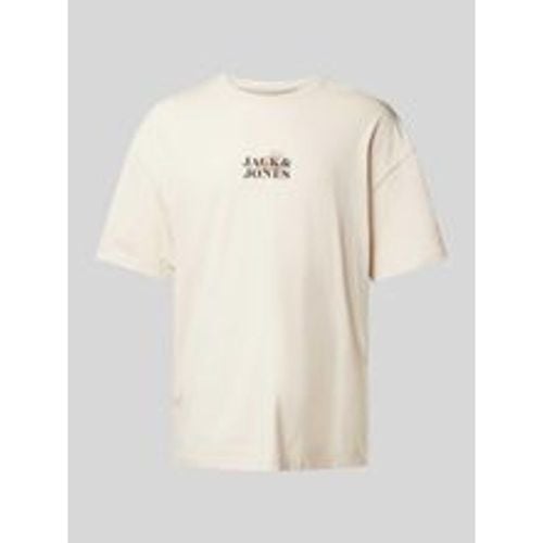 T-Shirt mit Label-Print Modell 'PRAIA' - jack & jones - Modalova