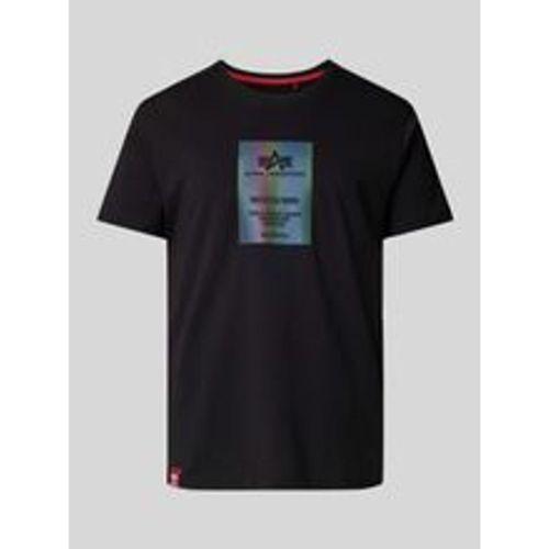 T-Shirt mit Rundhalsausschnitt - alpha industries - Modalova