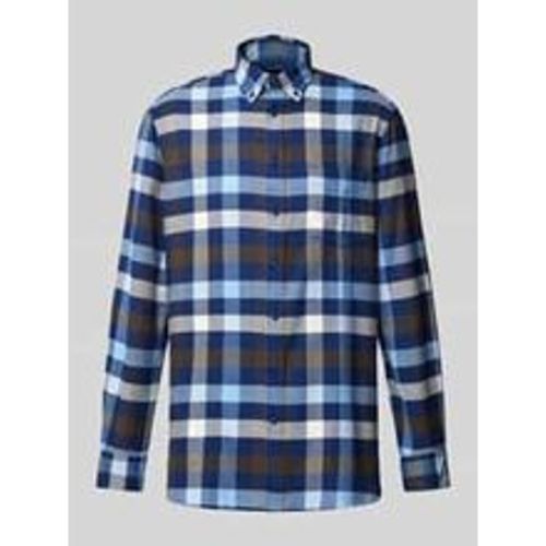 Regular Fit Flanellhemd mit Button-Down-Kragen - christian berg - Modalova