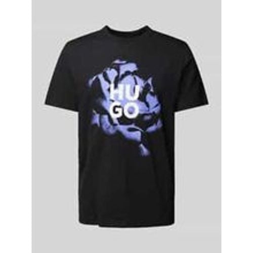 T-Shirt mit Label-Print Modell 'Dignitey' - HUGO - Modalova