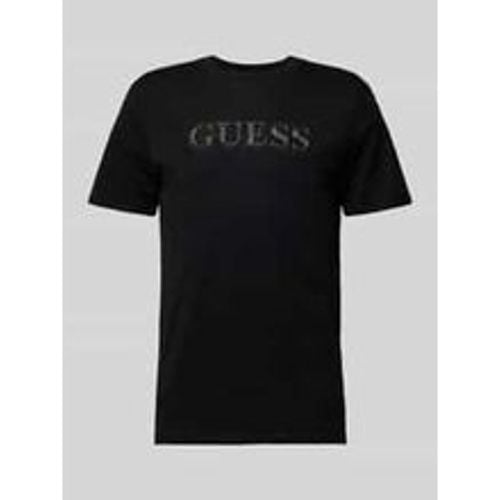 T-Shirt mit Label-Stitching - Guess - Modalova