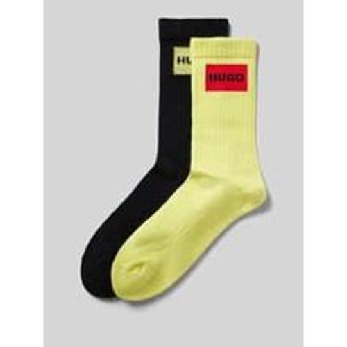 Socken mit Label-Stitching im 2er-Pack - HUGO - Modalova