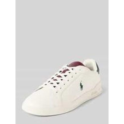 Ledersneaker mit Logo-Stitching - Polo Ralph Lauren - Modalova