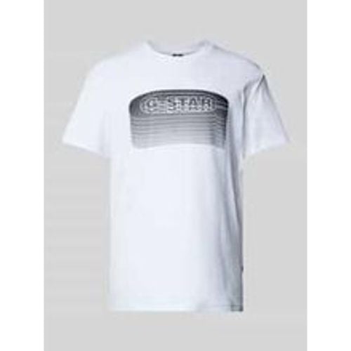 T-Shirt mit geripptem Rundhalsausschnitt - G-Star Raw - Modalova