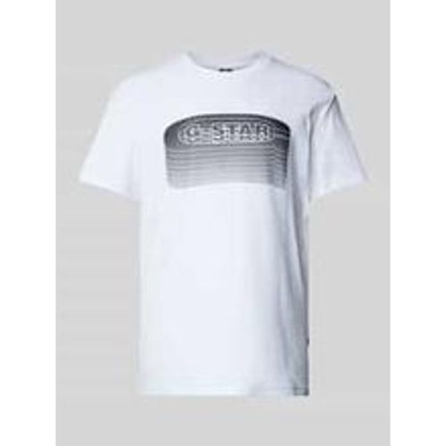 T-Shirt mit geripptem Rundhalsausschnitt - G-Star Raw - Modalova