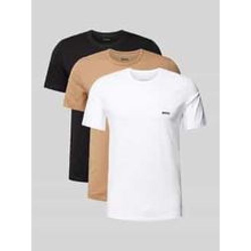 T-Shirt mit Label-Stitching im 3er-Pack Modell 'Classic' - Boss - Modalova