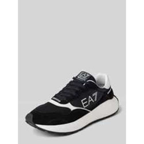 Sneaker mit Kontrastbesatz Modell 'WADER' - EA7 Emporio Armani - Modalova