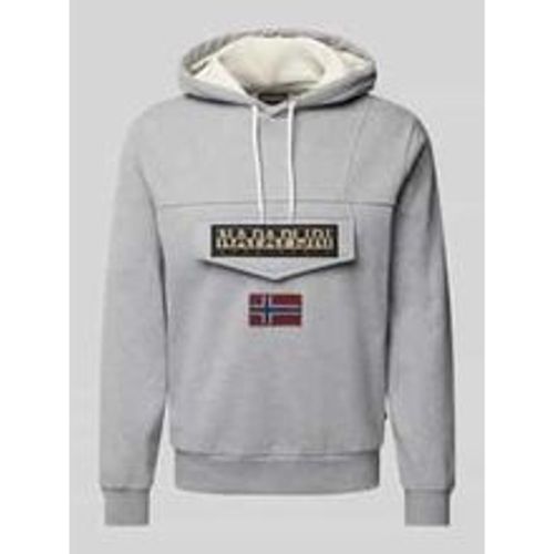 Hoodie mit Label-Patch Modell 'BURGEE' - Napapijri - Modalova