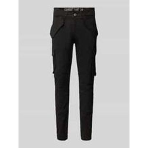 Tapered Fit Cargohose mit Pattentaschen Modell 'COMBAT PANT' - alpha industries - Modalova