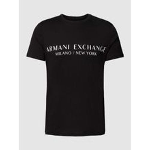 T-Shirt mit Label-Print Modell 'milano/nyc' - Armani Exchange - Modalova