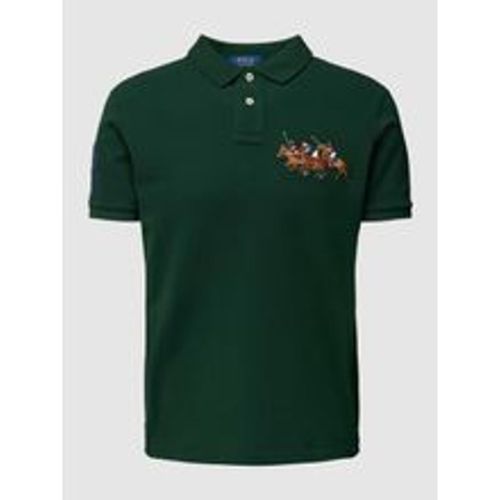 Custom Slim Fit Poloshirt mit Motiv-Stitching - Polo Ralph Lauren - Modalova