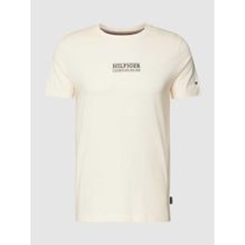 T-Shirt mit Label-Print - Tommy Hilfiger - Modalova