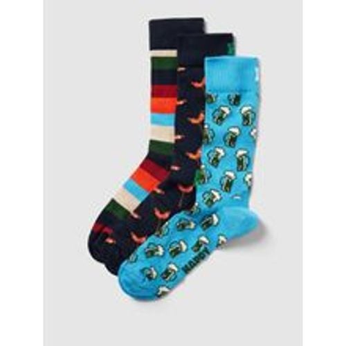 Socken mit Allover-Muster Modell 'Wurst and Beer' im 3er-Pack - Happy Socks - Modalova