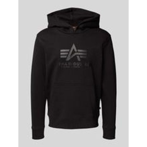 Hoodie mit Label-Print - alpha industries - Modalova