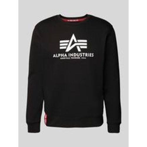 BASIC SWEATER' mit Logo-Print - alpha industries - Modalova