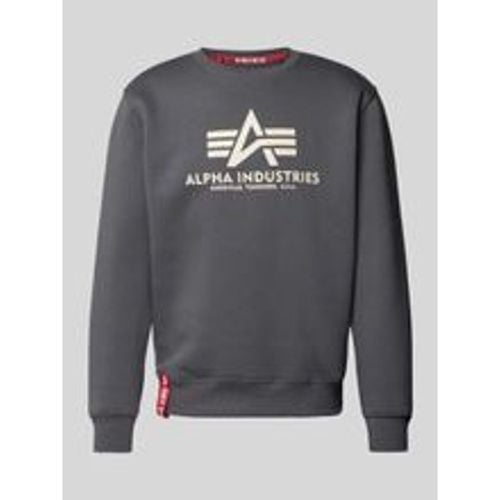 BASIC SWEATER' mit Logo-Print - alpha industries - Modalova