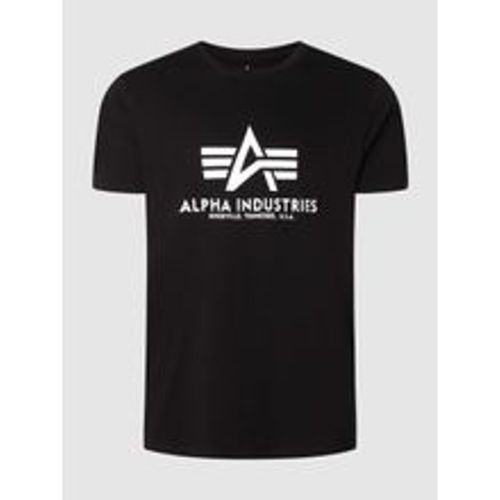 T-Shirt mit Label-Print - alpha industries - Modalova