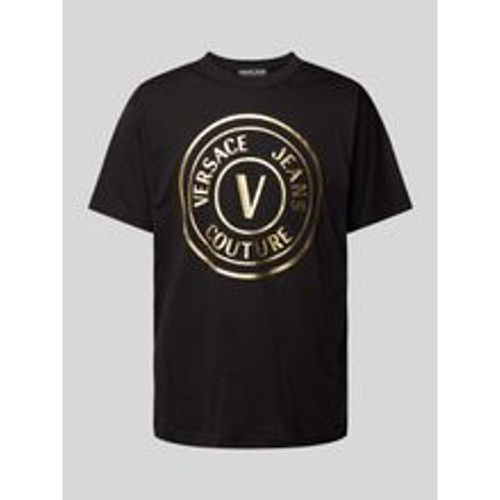 T-Shirt mit Label-Print Modell 'CJ00T' - Versace Jeans Couture - Modalova