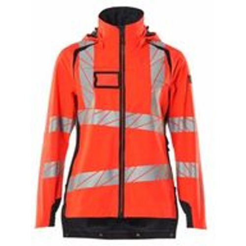 Hard Shell Jacke, Damen, leichtem Futter Jacke Gr. xs, Hi-vis rot/schwarzblau - Mascot - Modalova