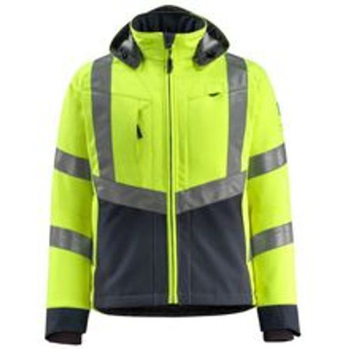 Safe Supr Softsh-Jacke Blackpool Gr. l hi-vis glb/schwarzbl 15502-246 - Mascot - Modalova