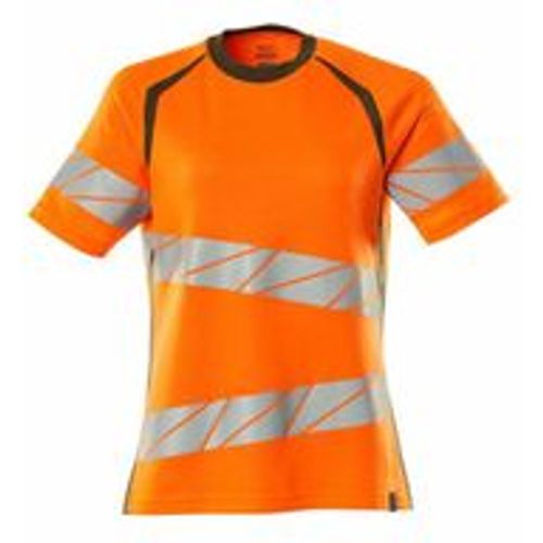 Damen-T-shirt 19092-771 xs hi-vis orange/moosgrün - Mascot - Modalova