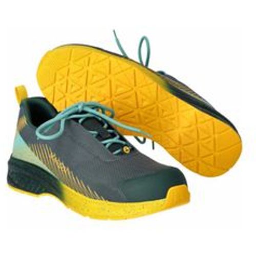 Safety Halbschuh footwear customized F1600-909 Gr. 1048 forest green/sunflower yellow - Mascot - Modalova