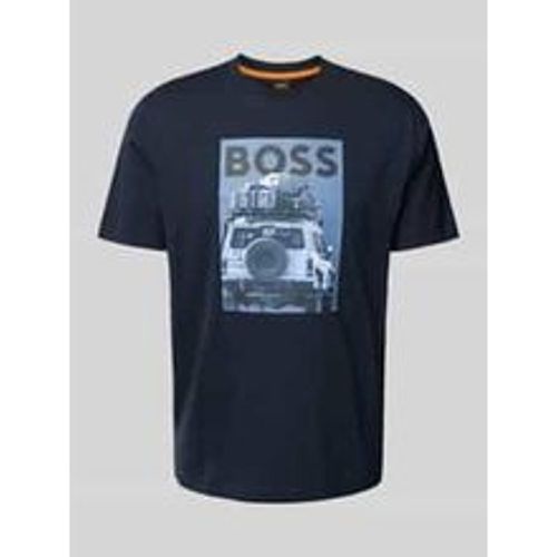 T-Shirt mit Label- und Motiv-Print Modell 'mextour' - Boss Orange - Modalova