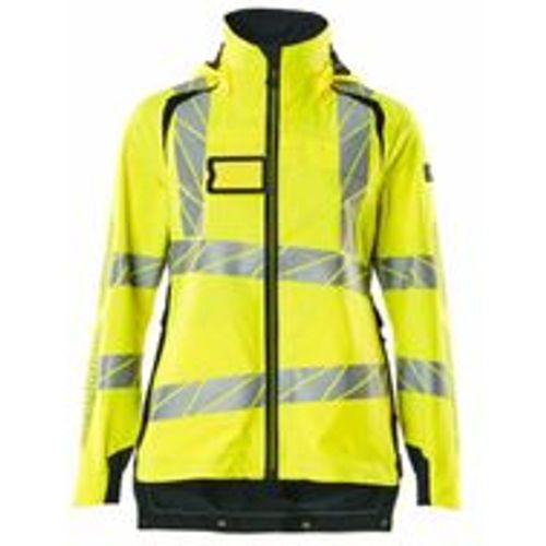 Hard Shell Jacke, Damen, leichtem Futter Jacke Gr. 4XL, hi-vis gelb/schwarzblau - Mascot - Modalova