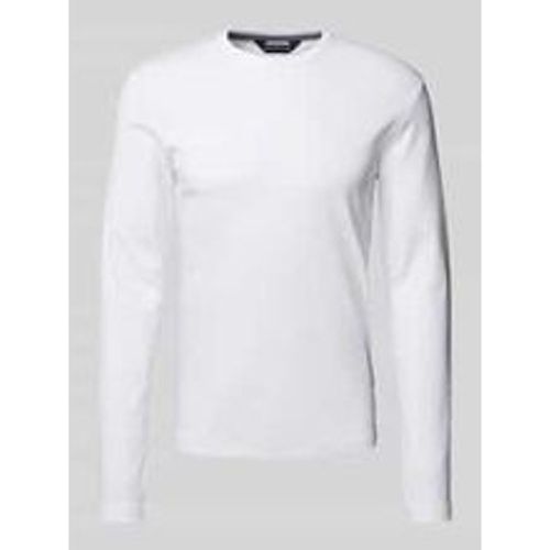 Slim Fit Longsleeve mit geripptem Rundhalsausschnitt - lindbergh - Modalova