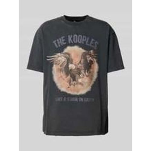 T-Shirt mit Label-Print - THE KOOPLES - Modalova