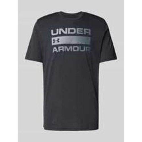 T-Shirt mit Label-Print Modell 'TEAM ISSUE' - Under Armour - Modalova