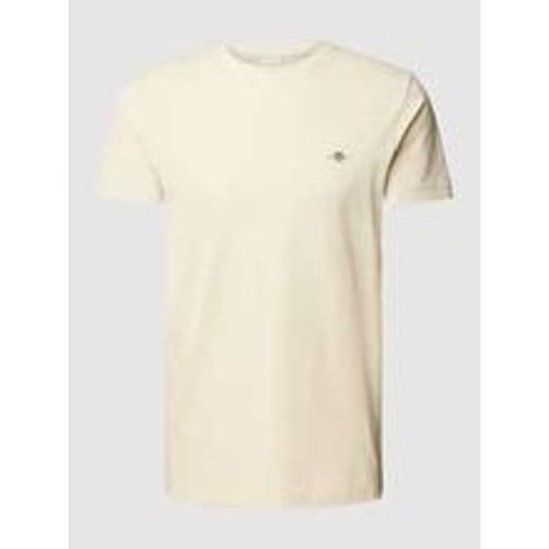 T-Shirt mit Label-Stitching - Gant - Modalova