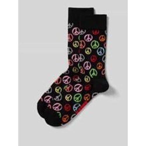 Socken mit Label-Print - Happy Socks - Modalova