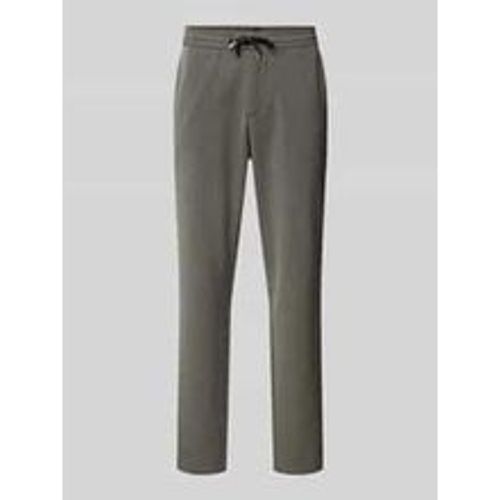 Tapered Fit Stoffhose mit fein strukturiertem Muster - lindbergh - Modalova