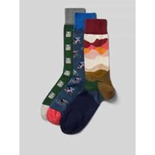 Socken mit Motiv-Stitching im 3er-Pack - DillySocks - Modalova