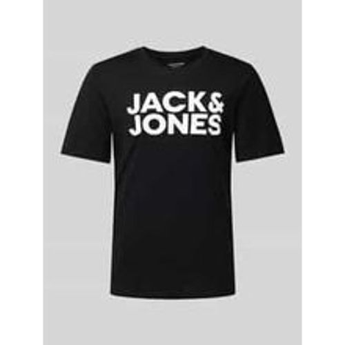 T-Shirt mit Label-Print Modell 'CORP' - jack & jones - Modalova