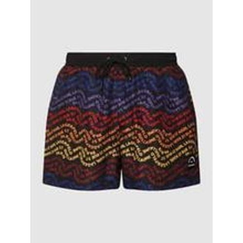 Badehose mit Logo-Muster - Karl Lagerfeld Beachwear - Modalova