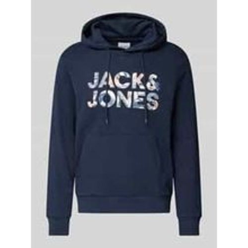 Hoodie mit Label-Print Modell 'BRYAN' - jack & jones - Modalova