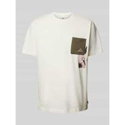 T-Shirt mit Label-Print Modell 'LENS' - adidas Sportswear - Modalova