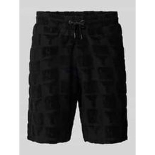 Regular Fit Sweatshorts mit Strukturmuster Modell 'BEACHWEAR' - carlo colucci - Modalova