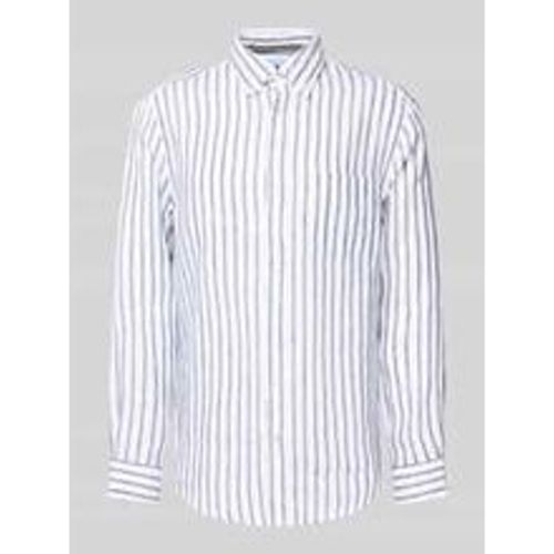 Regular Fit Leinenhemd mit Button-Down-Kragen - christian berg - Modalova