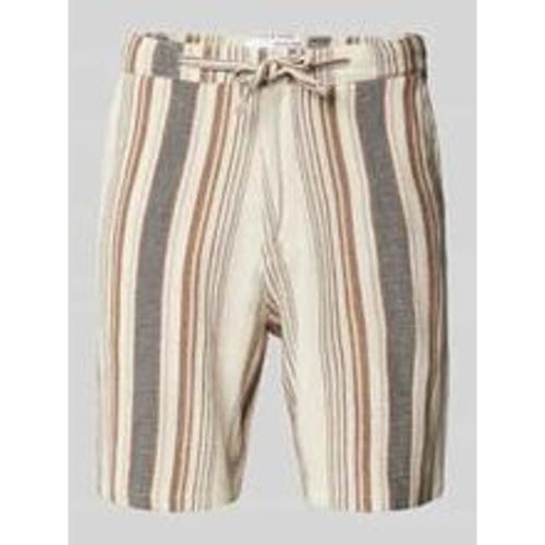 Regular Fit Bermudas mit Strukturmuster Modell 'BRODY' - Selected Homme - Modalova