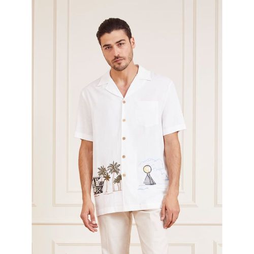 Camicia Misto Lino Marciano - Guess - Modalova