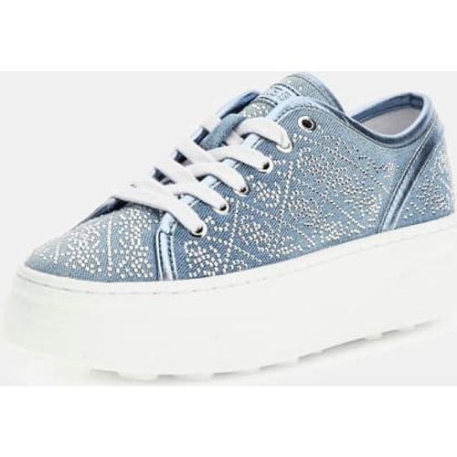 Sneaker Queeny 4G Logo Strass - Guess - Modalova