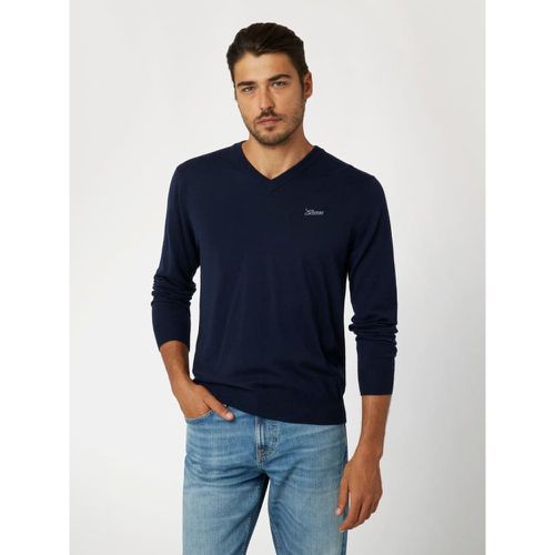 Maglione Con Scollo A V In Misto Lana - Guess - Modalova