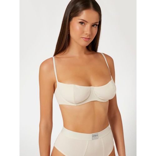 Reggiseno A Balconcino In Maglia A Costine Tessa - Guess - Modalova