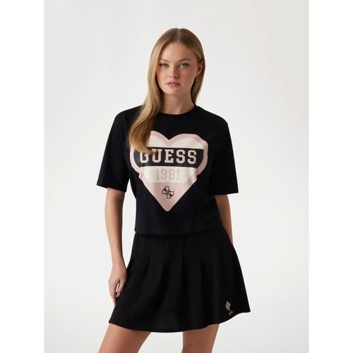 T-Shirt Stampa Frontale - Guess - Modalova