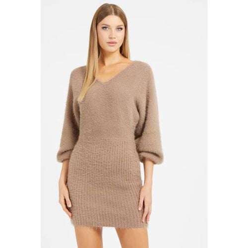 Abito Midi In Maglia Fuzzy - Guess - Modalova