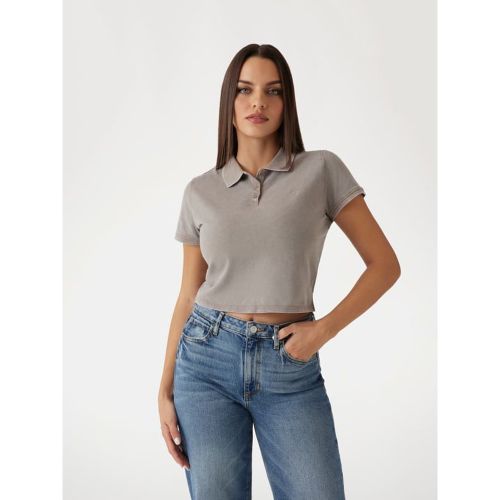 Polo Cropped In Piqué - Guess - Modalova