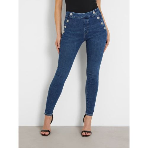 Jeans Skinny Bottoni A Vista - Guess - Modalova